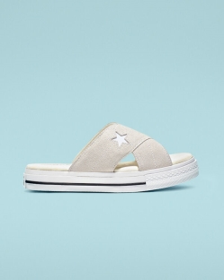 Converse One Star Sandalism Női Slip On Fehér | QPRKFWD-HU